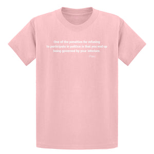 Youth Governed by your Inferiors Kids T-shirt