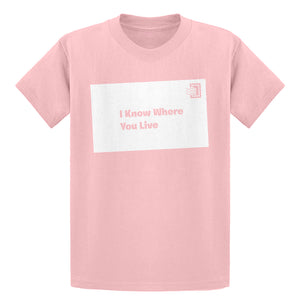 Youth I Know Where You Live Kids T-shirt