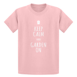 Youth Keep Calm and Garden On Kids T-shirt