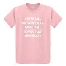 Youth Yes I'm Tall Kids T-shirt