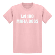 Youth Lvl 100 Mafia Boss Kids T-shirt