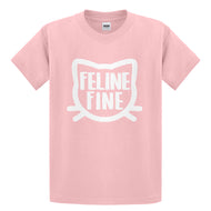 Youth Feline Fine Kids T-shirt