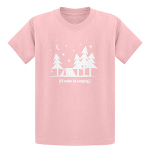 Youth I'd Rather be Camping Kids T-shirt