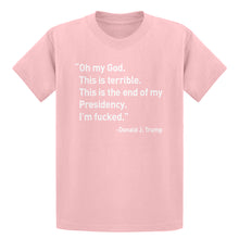 Youth This is the End of my Presidency Kids T-shirt