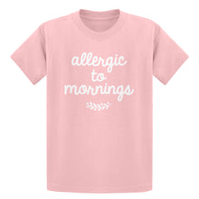 Youth Allergic to Mornings Kids T-shirt