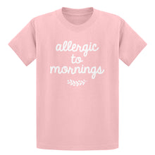 Youth Allergic to Mornings Kids T-shirt
