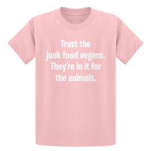 Youth Junk Food Vegans Kids T-shirt