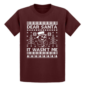 Youth Dear Santa It Wasn't Me Kids T-shirt