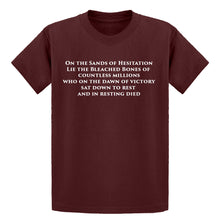 Youth On the Sands of Hesitation Kids T-shirt