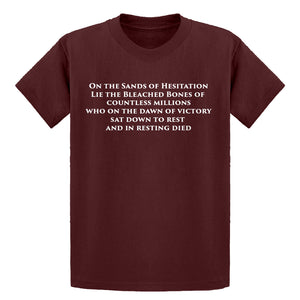 Youth On the Sands of Hesitation Kids T-shirt