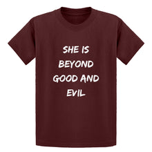 Youth She is Beyond Good and Evil Kids T-shirt
