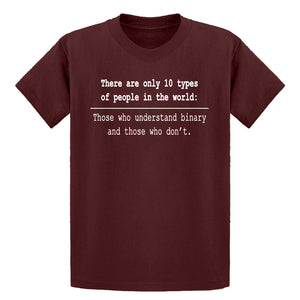 Youth 10 Types of People Kids T-shirt