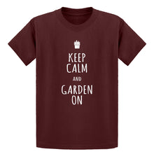 Youth Keep Calm and Garden On Kids T-shirt