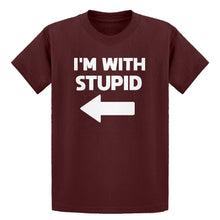 Youth I'm With Stupid Left Kids T-shirt