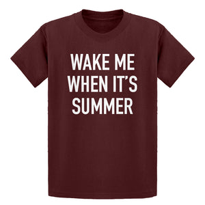Youth Wake me When its Summer Kids T-shirt