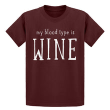 Youth My Blood Type is Wine Kids T-shirt