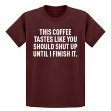 Youth This Coffee Tastes Like Shutup Kids T-shirt