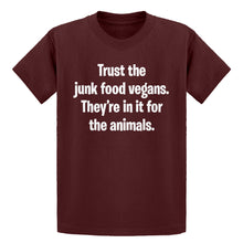 Youth Junk Food Vegans Kids T-shirt