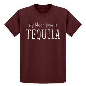 Youth My Blood Type is Tequila Kids T-shirt