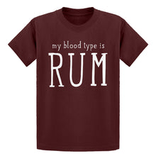 Youth My Blood Type is Rum Kids T-shirt