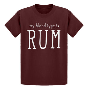 Youth My Blood Type is Rum Kids T-shirt