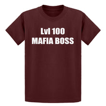 Youth Lvl 100 Mafia Boss Kids T-shirt