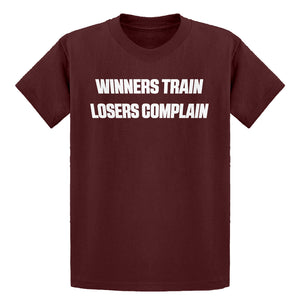Youth Winners Train, Losers Complain Kids T-shirt