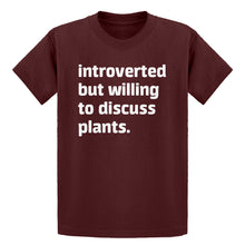 Youth Introverted But Willing to Discuss Plants Kids T-shirt