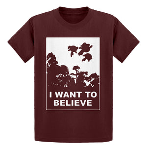 Youth I Want to Believe Super Girls Kids T-shirt