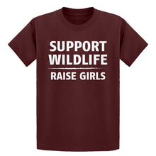 Youth Support Wildlife Raise Girls Kids T-shirt