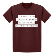 Youth I used to be a People Person Kids T-shirt