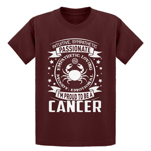 Youth Cancer Astrology Zodiac Sign Kids T-shirt