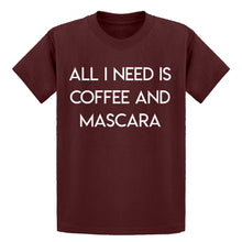 Youth All I need is Coffee and Mascara Kids T-shirt