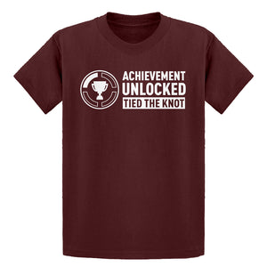 Youth Achievement Unlocked Tied the Knot Kids T-shirt