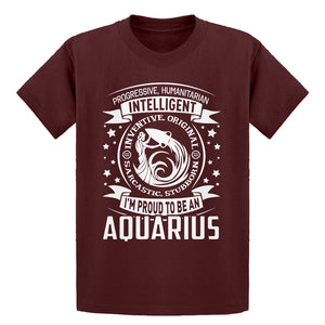 Youth Aquarius Astrology Zodiac Sign Kids T-shirt