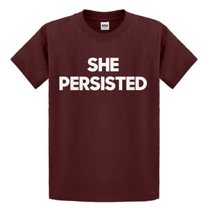 Youth She Persisted Kids T-shirt
