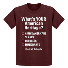 Youth What's Your Heritage? Kids T-shirt