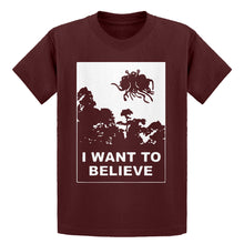 Youth I Want to Believe Flying Spaghetti Monster Kids T-shirt
