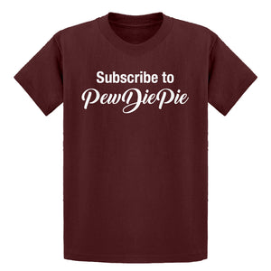 Youth Subscribe to PewDiePie Kids T-shirt