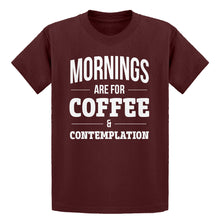 Youth Mornings are for Coffee and Contemplation Kids T-shirt