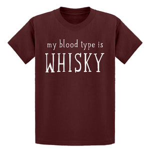 Youth My Blood Type is Whisky Kids T-shirt