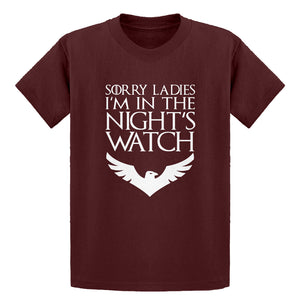Youth Sorry Ladies Nights Watch Kids T-shirt
