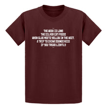 Youth The Week is Long the Silver Cat Feeds Kids T-shirt