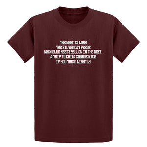 Youth The Week is Long the Silver Cat Feeds Kids T-shirt