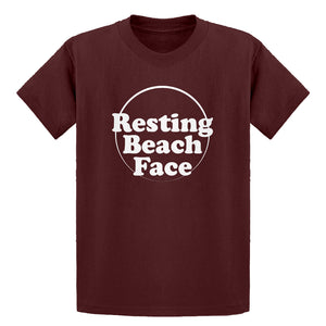 Youth Resting Beach Face Kids T-shirt