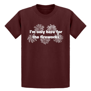 Youth I'm Only Here for the Fireworks Kids T-shirt