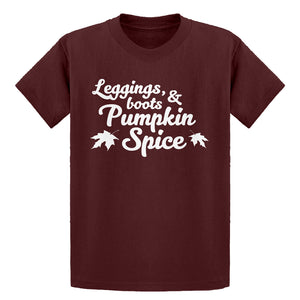 Youth Leggings, Boots, and Pumpkin Spice Kids T-shirt