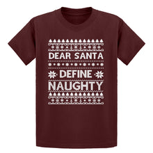 Youth Dear Santa Define Naughty Kids T-shirt