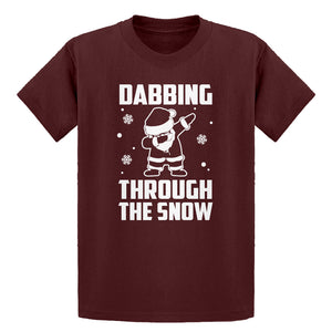 Youth Dabbing through the Snow Kids T-shirt