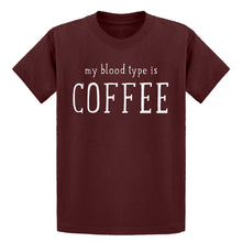 Youth My Blood Type is Coffee Kids T-shirt